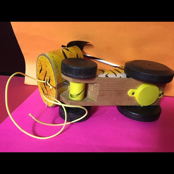 FISHER PRICE 60”s Tawny Tiger Pull Toy #654 - Picture 14 of 16